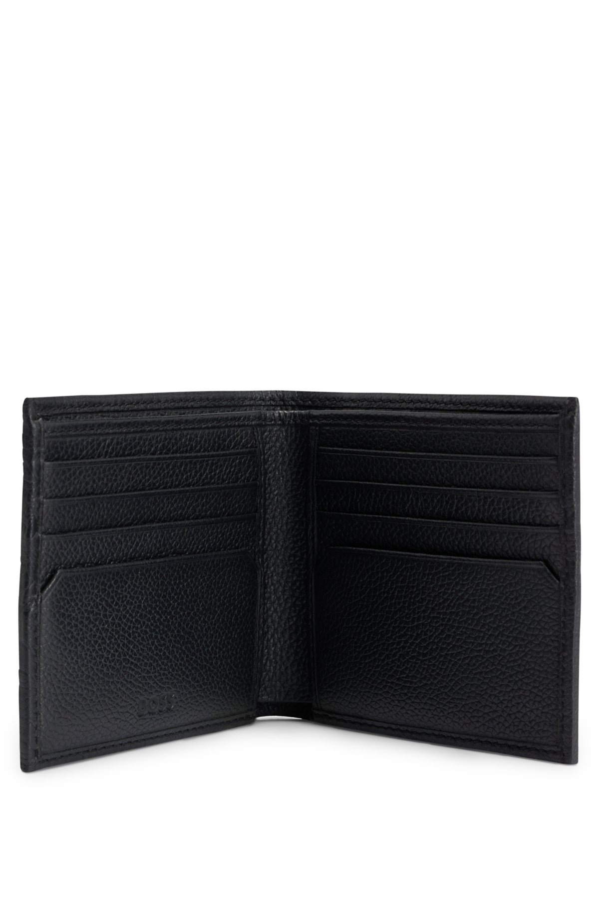 Wallet with embossed Gucci logo in black leather