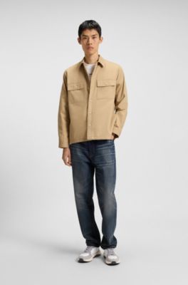 Mixed-material trainers with EVA-rubber outsole, White