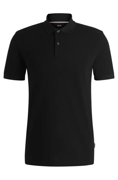 Regular-fit polo shirt in cotton piqué