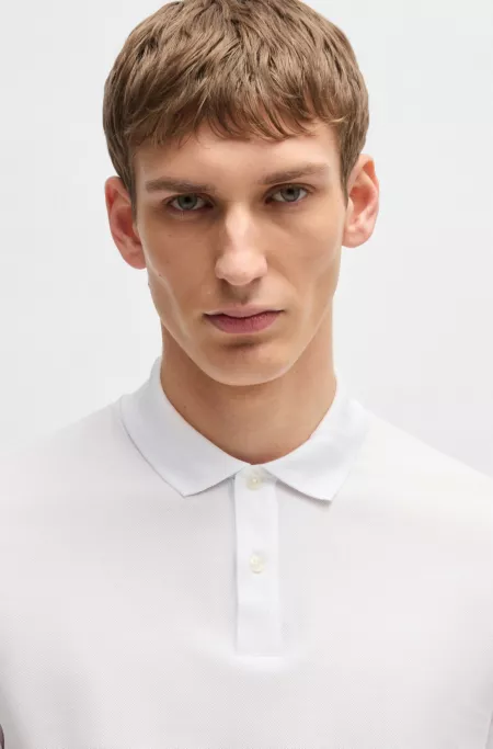 Regular-fit polo shirt in cotton piqué