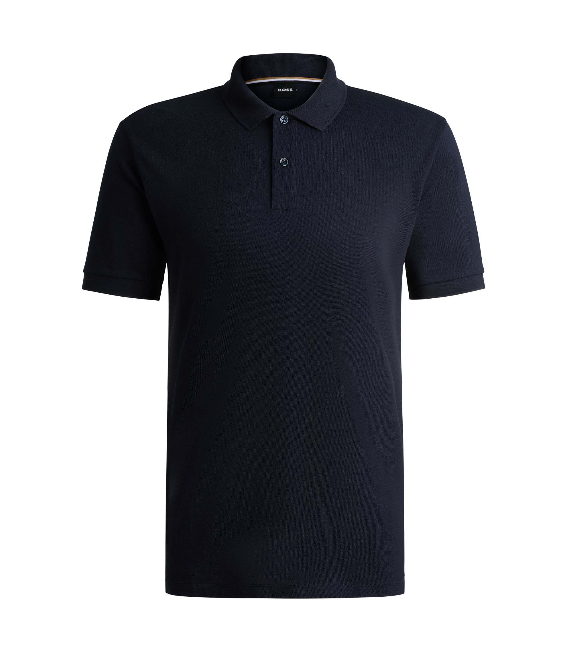 Regular-Fit Poloshirt aus Baumwoll-Piqué