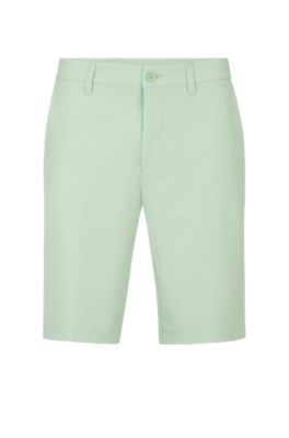 BOSS - Slim-fit shorts in easy-iron four-way stretch fabric