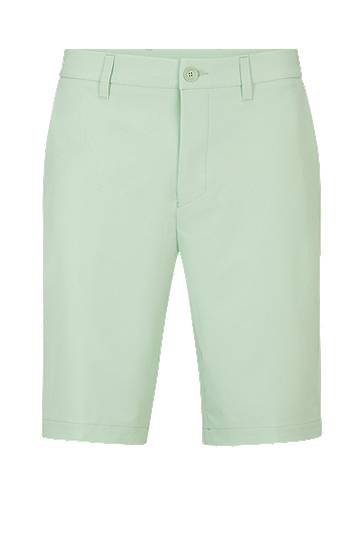 Slim-fit shorts in water-repellent easy-iron fabric, Hugo boss