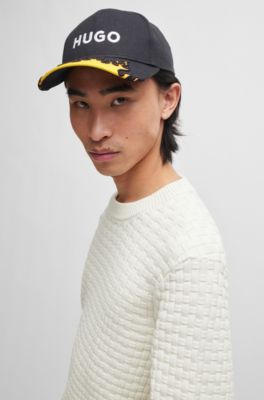 Relaxed-fit pure-cotton sweater with 3D knitted pattern, White