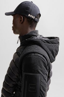 BOSS - Wasserabweisende Jacke mit Kapuze und abnehmbaren Ärmeln