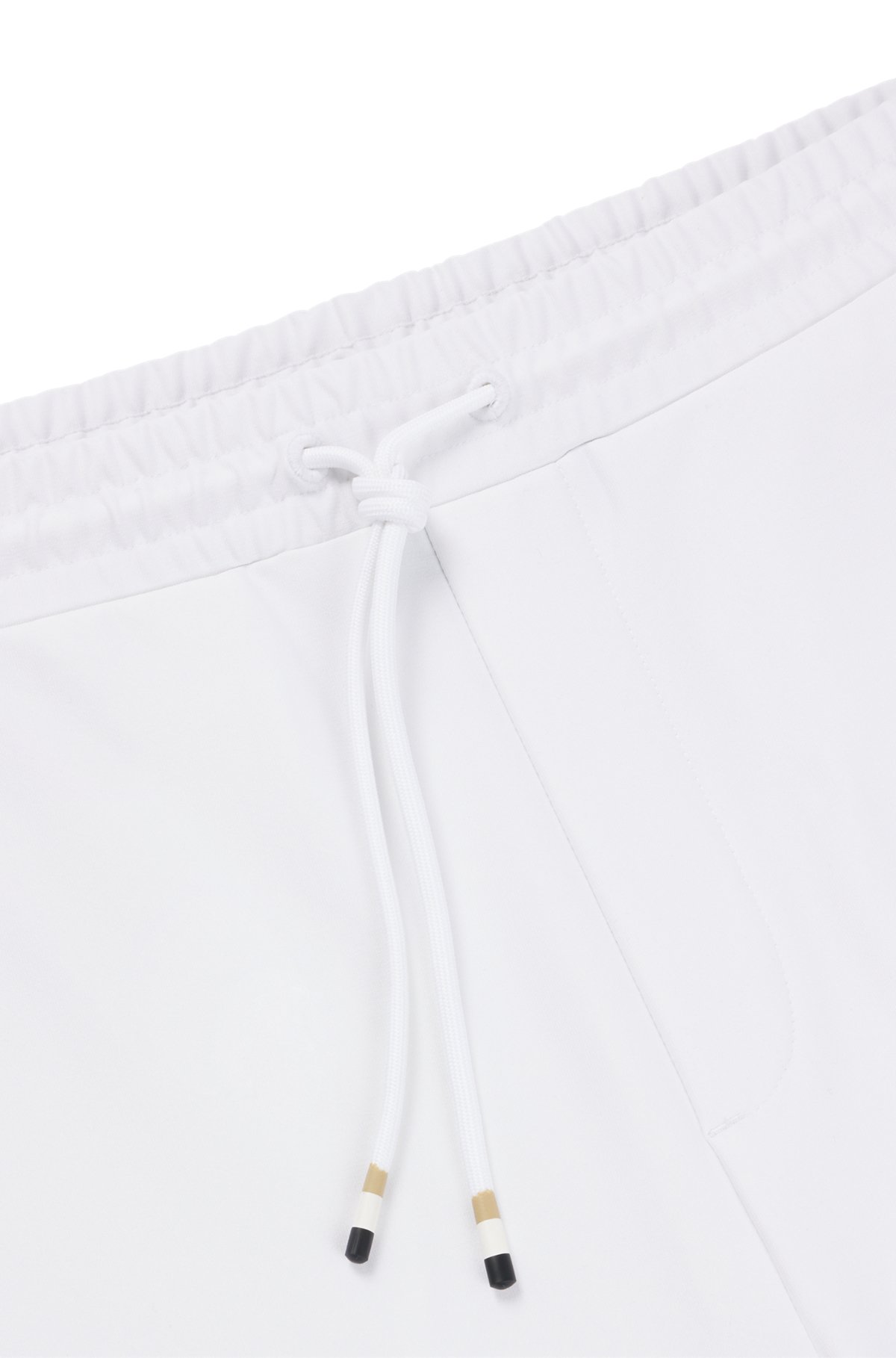 BOSS x Matteo Berrettini tracksuit bottoms with stripes and logo, White