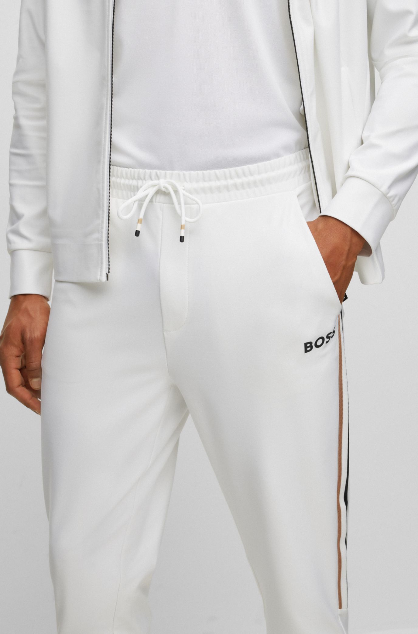 Hugo boss white clearance tracksuit