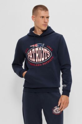 New Era New England Patriots Team Logo Hoodie Blue Xs Man