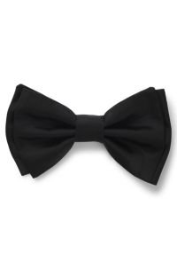 Pre-tied bow tie in silk jacquard, Black