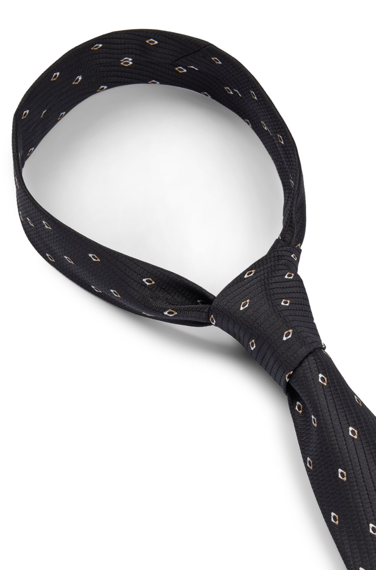 BOSS - Silk-jacquard tie with modern pattern