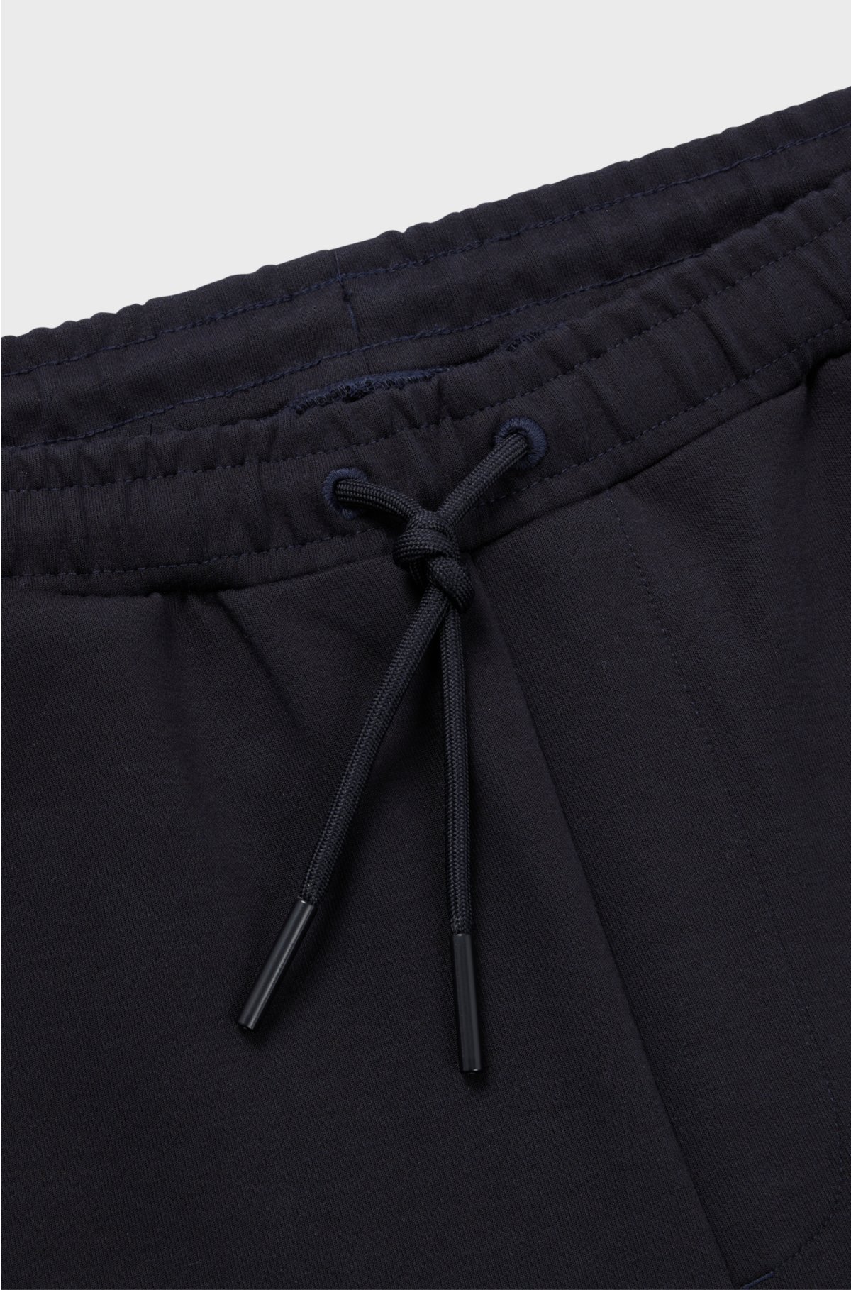 Cotton-blend tracksuit bottoms with HD logo print, Dark Blue