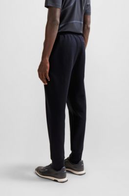 BOSS - Cotton-blend tracksuit bottoms with HD logo print