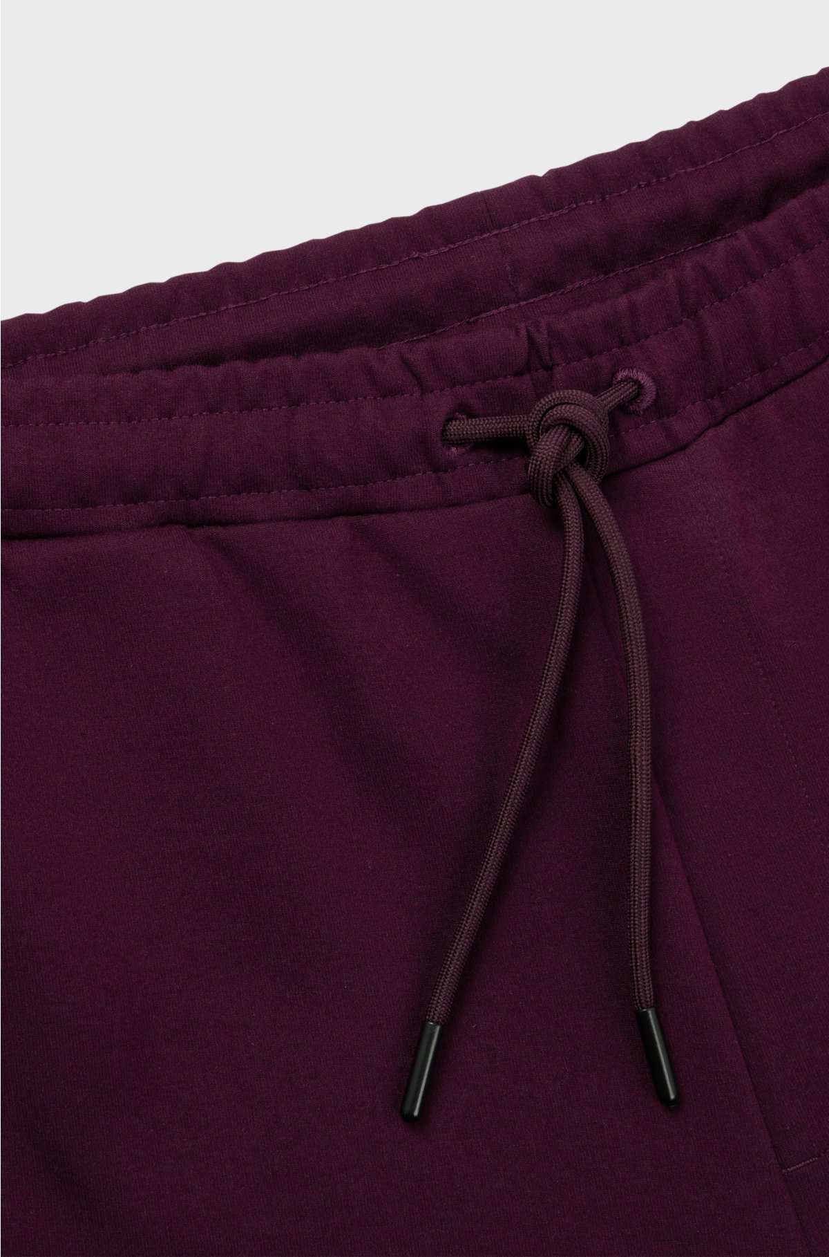 Cotton-blend tracksuit bottoms with HD logo print, Dark Red