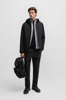 BOSS Waterrepellent jacket in creaseresistant stretch material