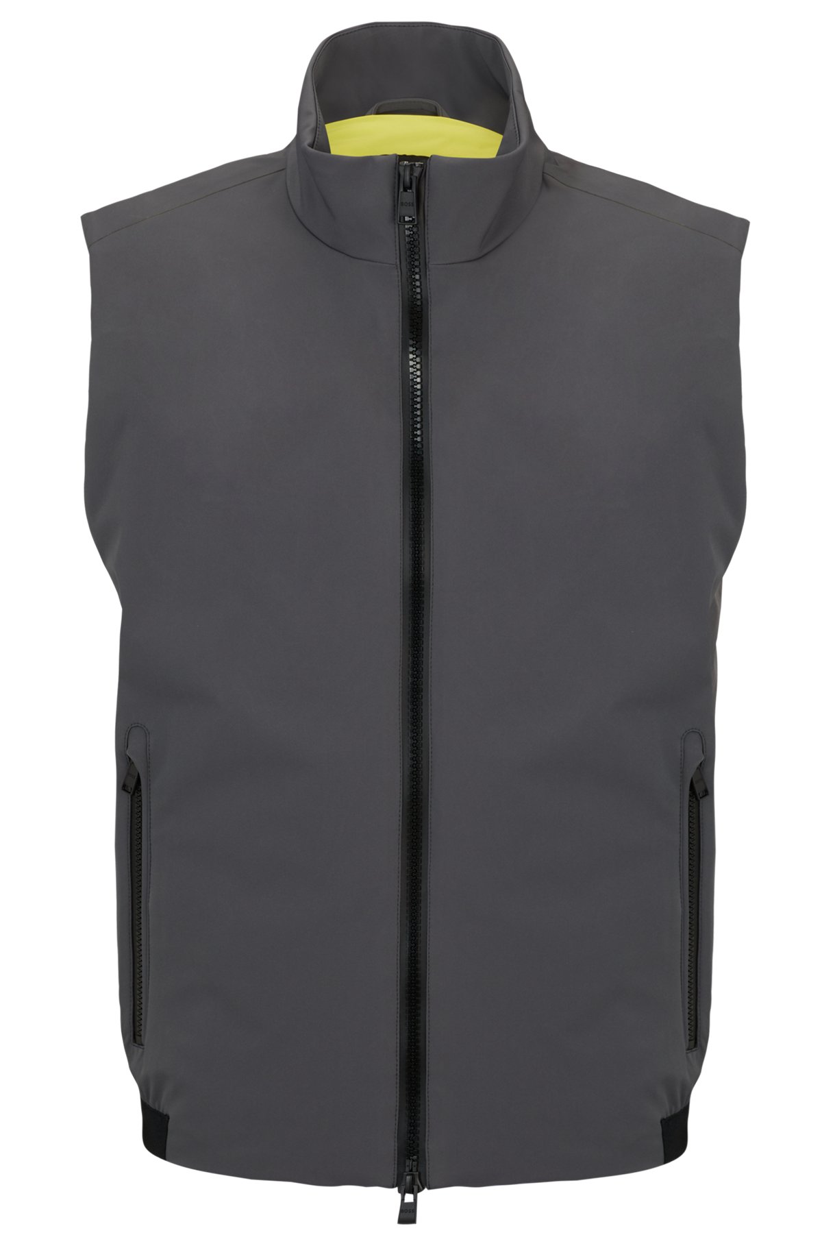 Regular-fit gilet in water-repellent performance-stretch fabric, Grey