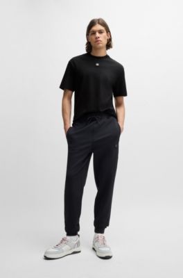 HUGO - Regular-Fit T-Shirt aus Interlock-Baumwolle mit Stack-Logo 