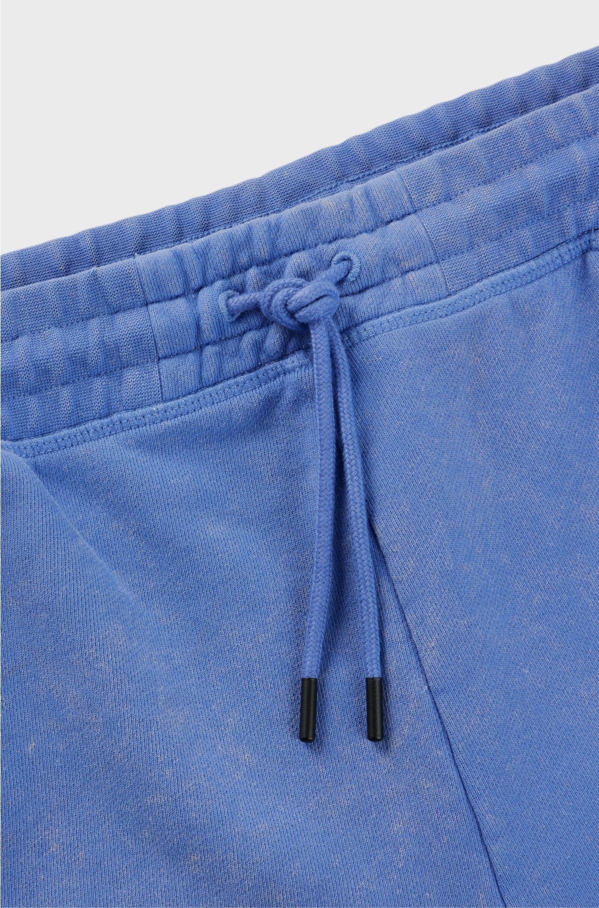 Cotton-terry tracksuit bottoms with logo detail, Purple