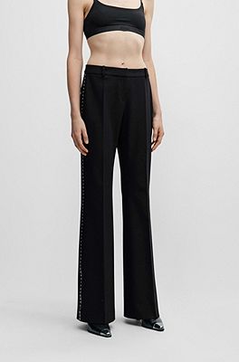 HUGO - Slim-Fit Bootcut-Hose mit Nieten