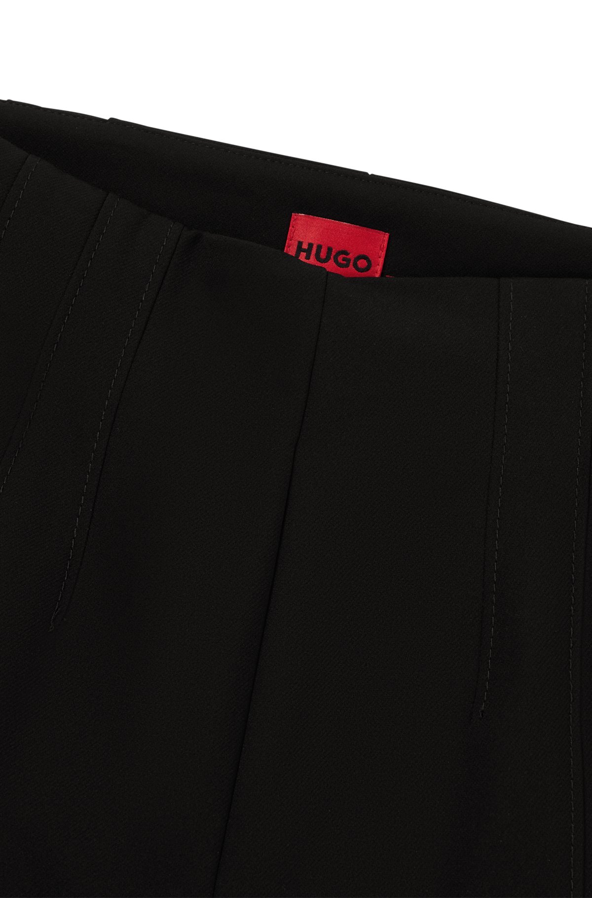 HUGO - Slim-Fit Hose aus elastischem Material-Mix mit hohem Bund