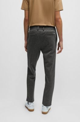 BOSS - Regular-Fit Hose aus bedrucktem Jersey