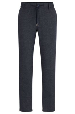 BOSS - Regular-fit trousers in printed jersey