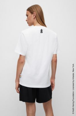 Franelas Para Hombres Camiseta Gap × Keith Haring Hombre Blanca