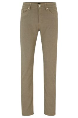 Slim-fit jeans in two-tone stretch denim, Light Beige