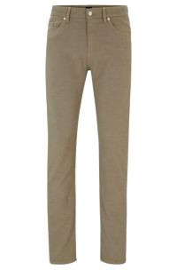 Slim-fit jeans in two-tone stretch denim, Light Beige