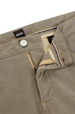 Slim-fit jeans in two-tone stretch denim, Light Beige