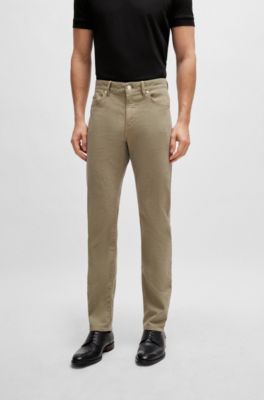 Slim-fit jeans in two-tone stretch denim, Light Beige