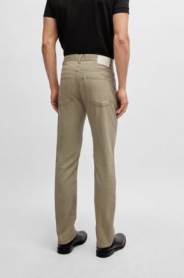 Slim-fit jeans in two-tone stretch denim, Light Beige