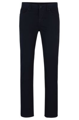 BOSS - Leichte Slim-Fit Jeans aus satiniertem Stretch-Denim