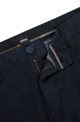 BOSS Slimfit jeans in lightweight satin stretch denim