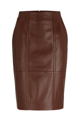 Boss green on sale leather skirt