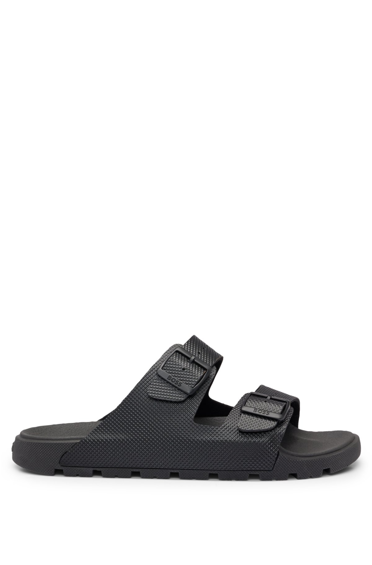 BOSS - All-gender twin-strap sandals with structured uppers