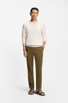 All-gender twin-strap sandals with structured uppers, Dark Green