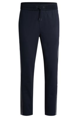 BOSS - Regular-Fit Jogginghose mit kontrastfarbenen Paspeln 