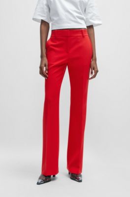 HUGO - Regular-Fit Hose aus Stretch-Gewebe im Boot-Cut-Stil 