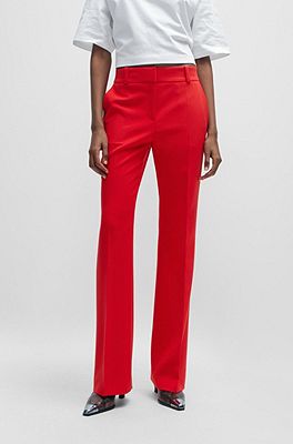 HUGO - Regular-Fit Hose aus Stretch-Gewebe im Boot-Cut-Stil