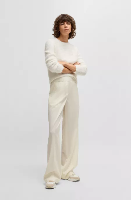 Crew-neck sweater in a soft alpaca blend
