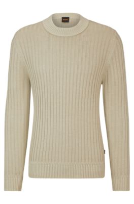 BOSS Woolblend regularfit sweater with wide ribbing