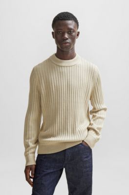 Hugo Boss Beige Cotton Men Sweater main image 1