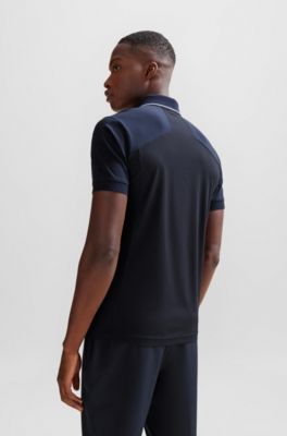 BOSS - Slim-Fit Poloshirt aus Stretch-Baumwolle mit 