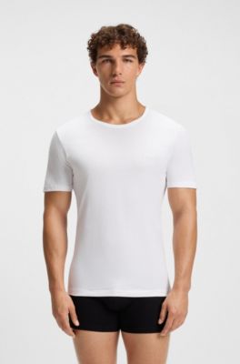 Three-pack of underwear T-shirts in cotton, Blue / White / Green