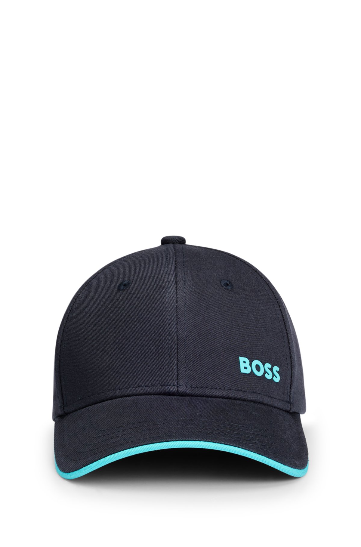 Logo-Print BOSS Baumwoll-Twill Cap - aus mit