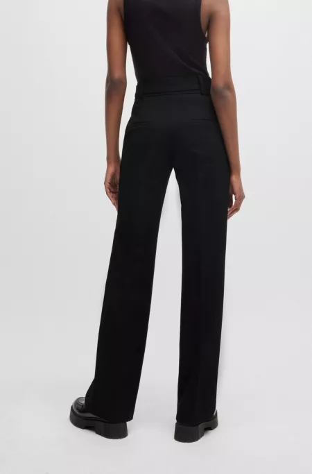 Pantalon Regular Fit avec ceinture ajustable avec boucle en D