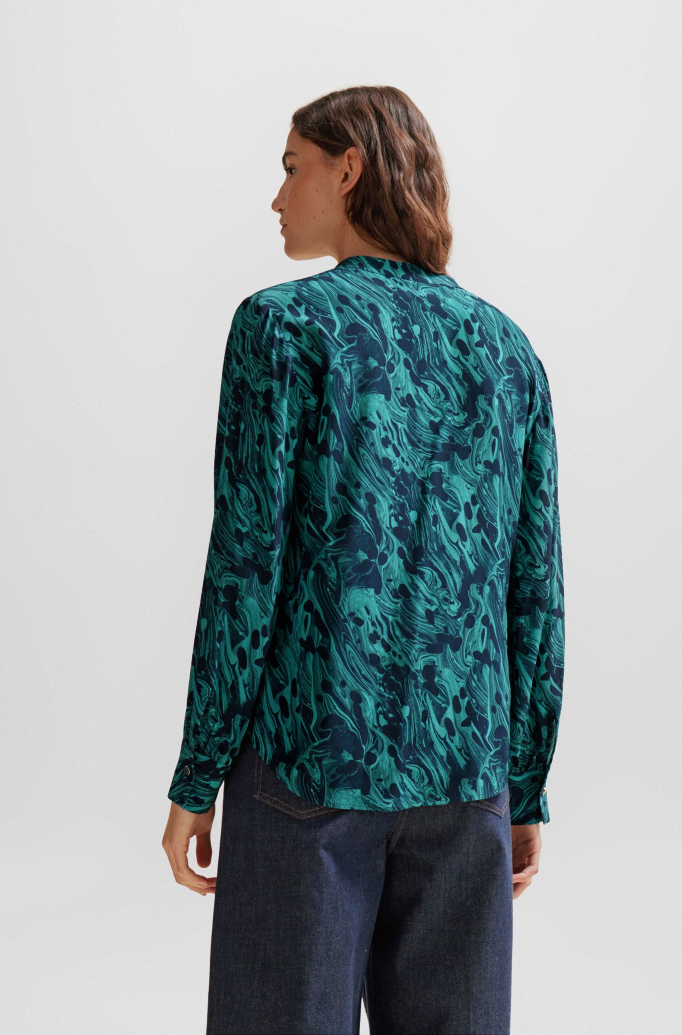 Hugo boss online silk blouse