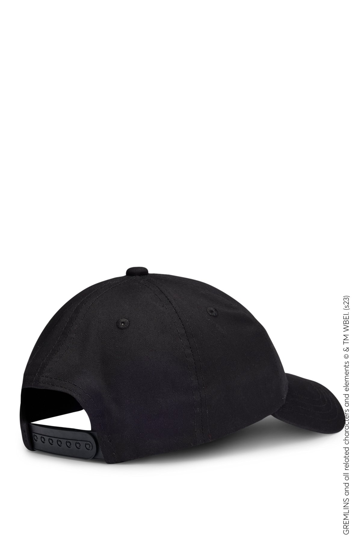 HUGO x Gremlins all-gender cap in cotton twill, Black