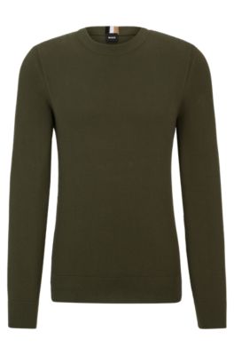 BOSS - マイクロストラクチャード セーター コットン 