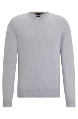 Hugo boss crew hot sale neck jumper grey